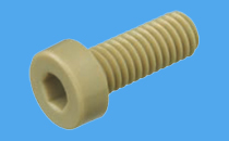 Zylinderschraube mit Innensechskant und niedrigem Kopf aus PEEK ähnlich DIN 7984 / ISO 14580