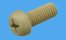 Flachkopfschrauben mit Kreuzschlitz aus PEEK ähnlich DIN 7985 / DIN 34812 / ISO 7045