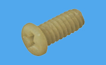 Mikro-Flachkopfschrauben mit Kreuzschlitz aus PEEK