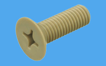 Senkschrauben PEEK 30% glasfaserverstärkt ähnlich DIN 965 / DIN 34811 / ISO 7046