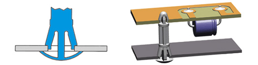 Anwendungsbeispiele von Distanzhalter Leiterplattenhalter V500 01