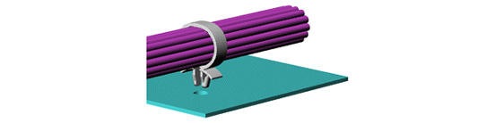 Anwendungsbeispiele von Kabelhalter steckbar